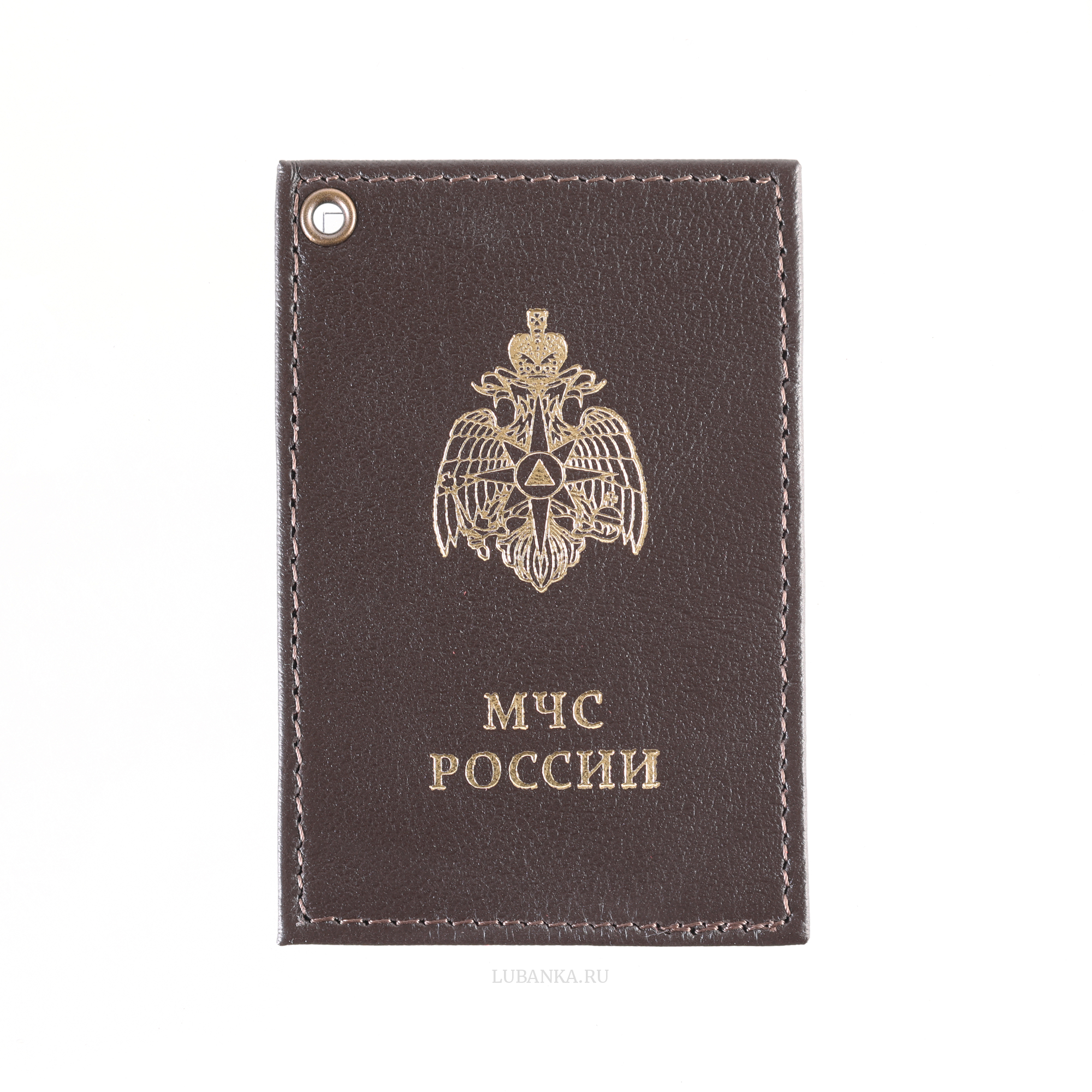 Картхолдер односторонний МЧС коричневый