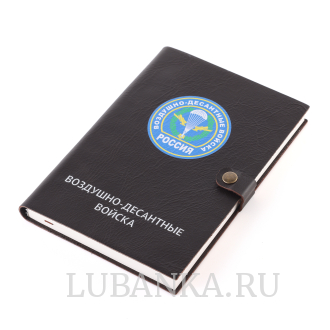 Ежедневник ВДВ мягкая обложка коричневый