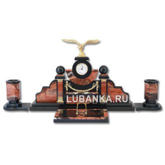 Настольный набор для руководителя «Монарх» из камня